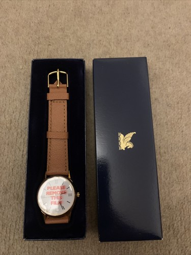Gold plated watch - gold, boxed