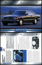 Mercedes-Benz 560 SEC - 1986 - Coupes - Atlas Dream Cars Fact File Card