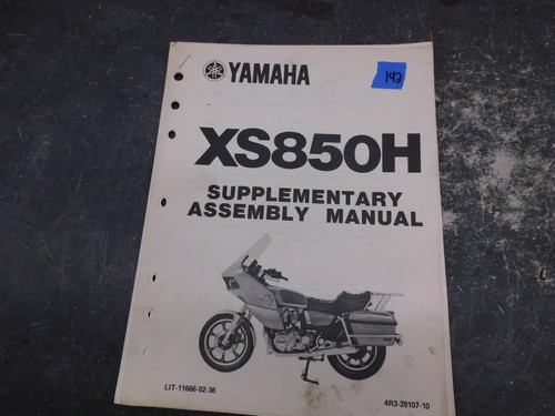 Yamaha xs850h supplementary - yamaha,