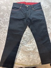 Billionaire Italian Couture Jeans Mens With Crocodile Leather Inset  IT 56