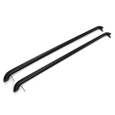 RD3193 GLOSS BLACK STEEL SIDE BARS RAILS FOR FORD TRANSIT CUSTOM TOURNEO SWB 13+