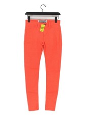 Superdry Women's Jeans XS Orange Cotton with Polyester Skinny