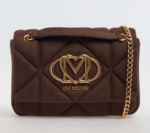 Love moschino brown suedette - brown,
