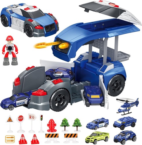 Kids emergency vehicle toy set - kids,