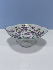 Vintage - James Kent - Old Foley "Chinese Rose" Footed Dish / Candy Dish