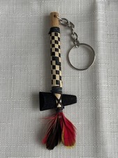 Vintage Wooden Keyring -
