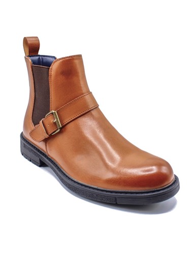 Mens faux leather chelsea - faux,