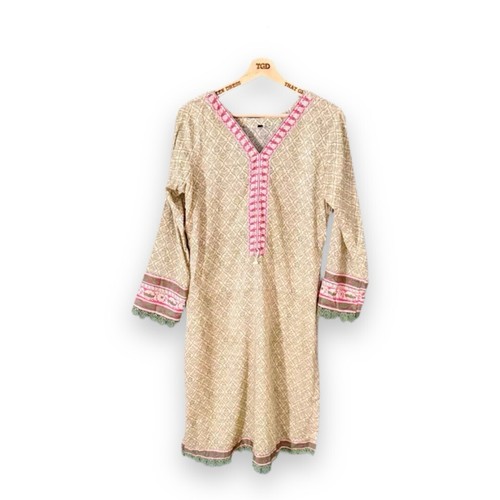 Green floral kurti dress - floral,