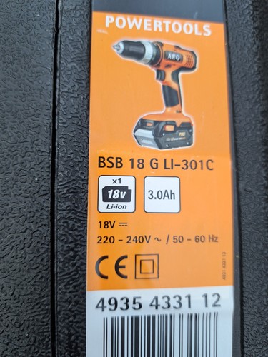 Aeg bsb 18g hammer - hammer, with