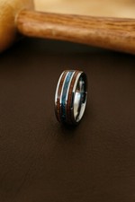 Tungsten Ring Koa Wood &