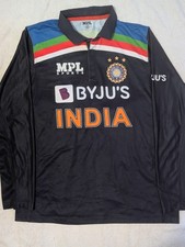 India BCCI ODI/T20 Long Sleeved One Day International Cricket Shirt 2021 - Large