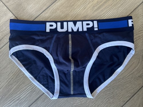 Mens pump briefs - briefs, blue