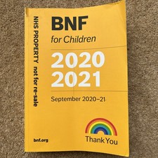 British National Formulary BNF for Children 2020-2021 