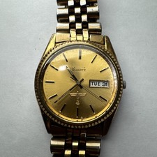 1997 Gold Seiko Boeing Retirement Watch 30 Years Aerospace 7N43 8111 NEW BAT