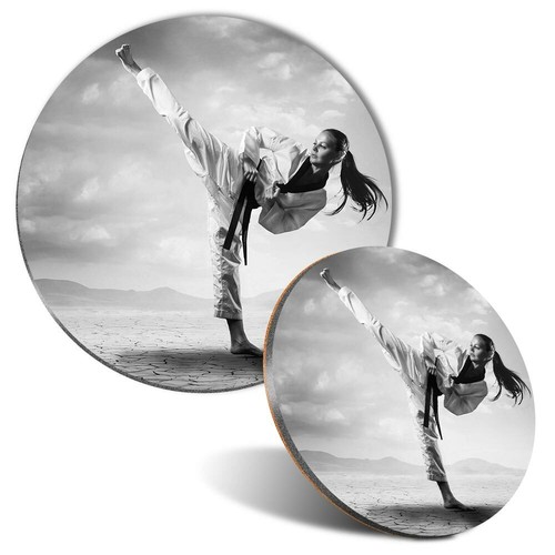 Mouse mat coaster set bw - mat,