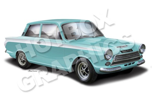 Ford cortina mk1 print - ford,