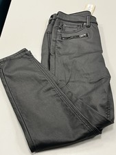 M&S Black Skinny Faux Leather