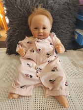 Ping Lau Reborn baby Doll,smiling Cute , Soft Bodied,Vinyl Arms/Legs,marks 16"