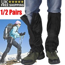 Waterproof Outdoor Gaiters Walking Boot Gater Camping Hiking Leg Leggings Sports