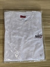 Vintage Abbot Ale White T-Shirt Rare Brewery Beer Mens S-M Rugby 2003 20" Pit. 