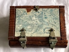 Vintage Wooden Book Shaped