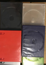 1 X DVD Cases Replacement Empty Retail Box Cover Various Colours & DVD Capacity