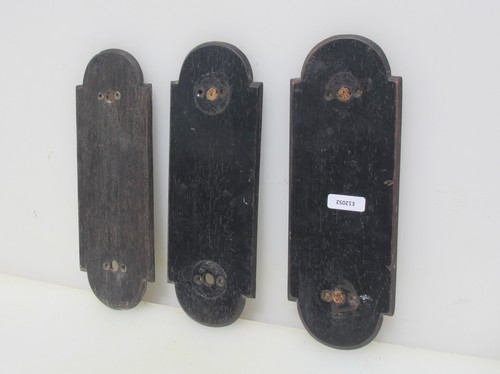 Victorian wooden finger plates - finger,