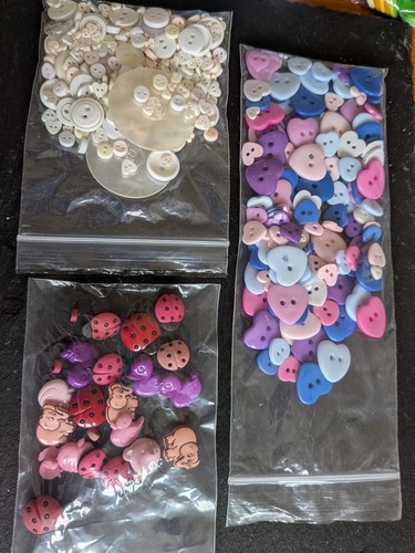 Cute novelty shaped buttons - cute,
