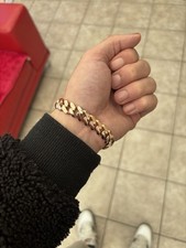 9ct Gold Cuban Bracelet Rose