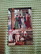 Tuck's Oilette Connoisseur Postcard Waiting For The Coach Unposted 