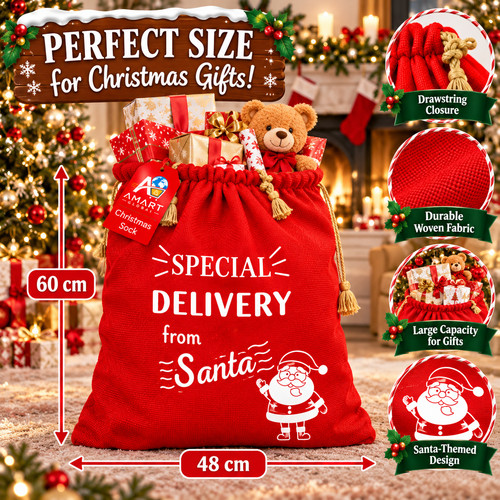 Large christmas santa sack - large,