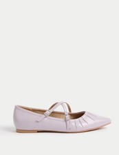Marks & Spencer Womens Purple Ballerina Shoes - M&S