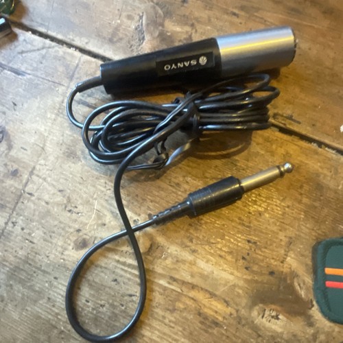Vintage sanyo microphone black - sanyo,
