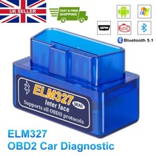 ELM327 OBD2 Bluetooth OBD-II Car Diagnostic Scan Reader Tool Mini Android Torque