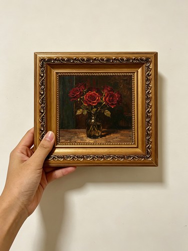 Red roses rose - roses, vase