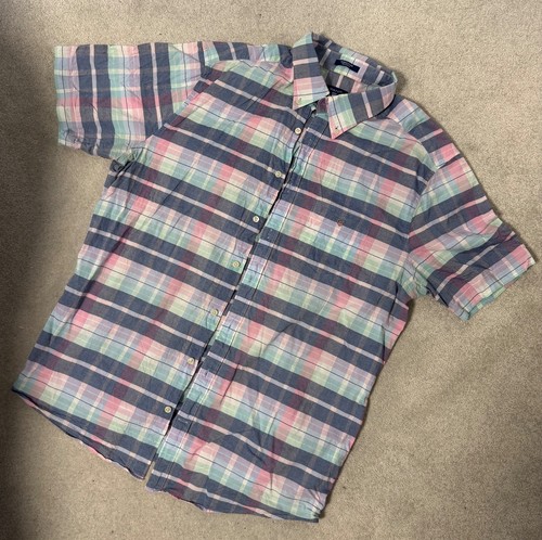 Gant madras short sleeve - madras, shirt
