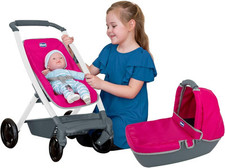 Chicco 3 in 1 pram Pink Childs Dolls Pram Pushchair