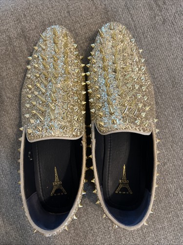 Gold glittery spikes men - gold, men’s