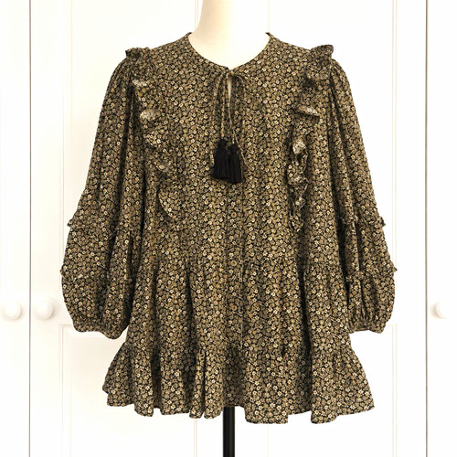 Mantaray black white floral - mantaray,