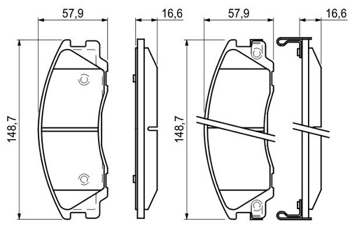 Brake pad set - brake,