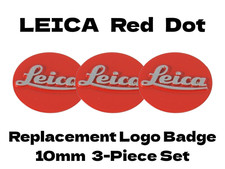 Leica Logo Badge Red 3-Piece