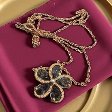 925 Sterling Silver Mystic Topaz Flower Necklace – Rose Gold Plated Pendant