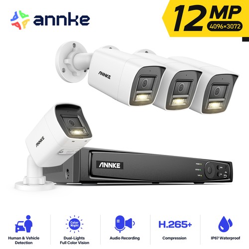 Annke 12mp colorvu - cctv, system