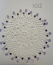 Hand Made Crochet Beaded Glass