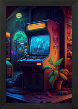 Real arcade gaming Framed Wall