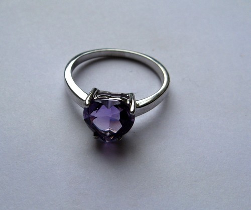 Sterling silver heart - sterling, cut