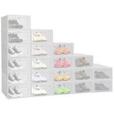 24pcs Shoe Box Storage Case