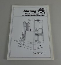 Operating Manual / Handbook Lansing Electric Forklift ERT 10.2 Version 1982