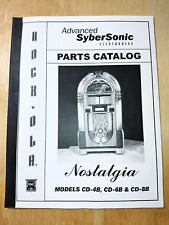 ROCKOLA CD-4B CD-6B CD-8B. NOSTALGIA . PARTS MANUAL. USED