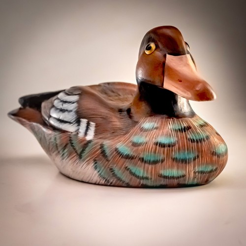Hand painted wooden mandarin - hand,